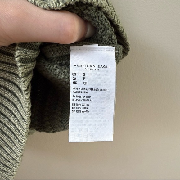 American Eagle Green Crochet Cami - Picture 7 of 7